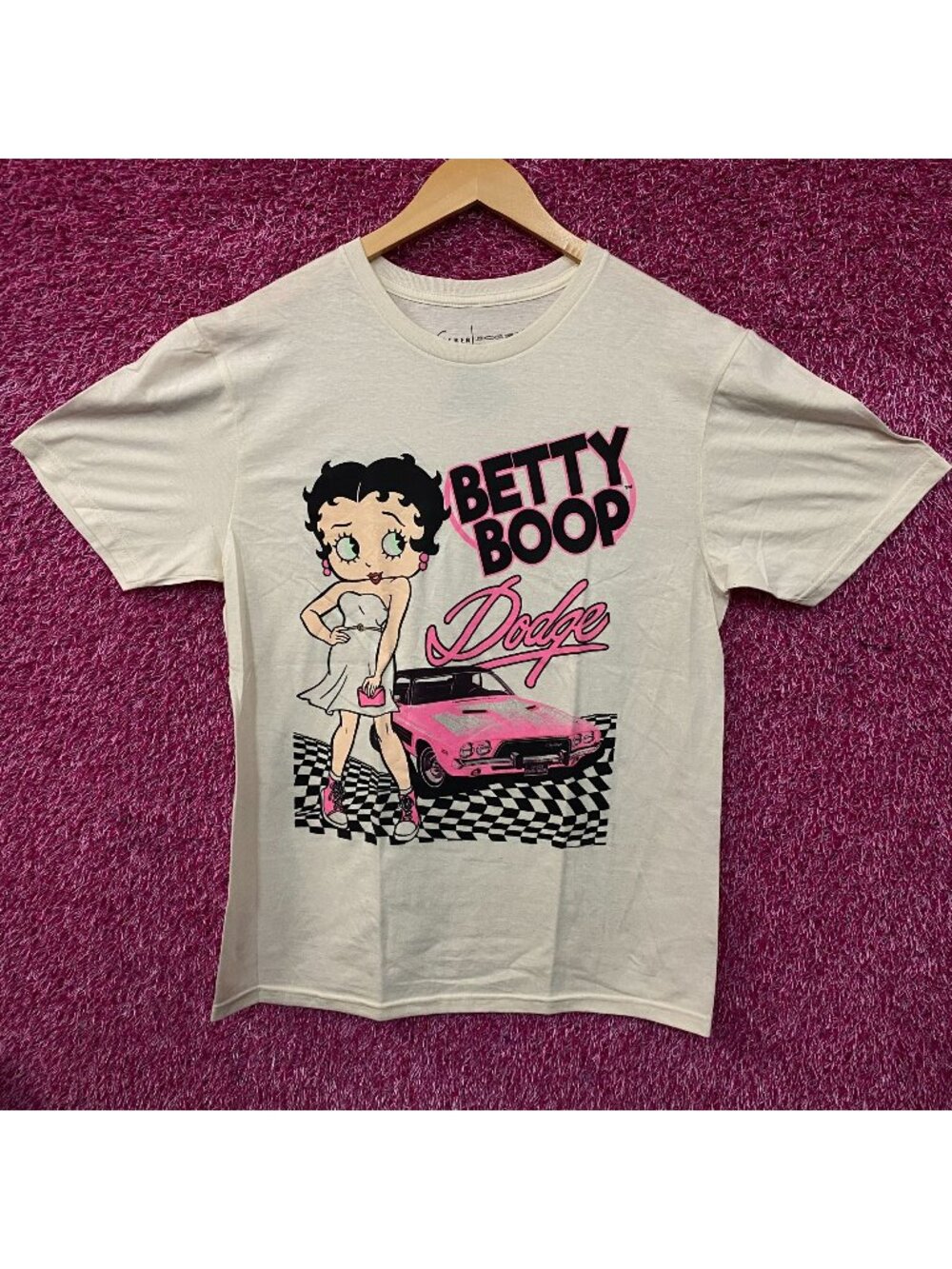 Betty Boop x Dodge Charger Graphic T-Shirt Medium